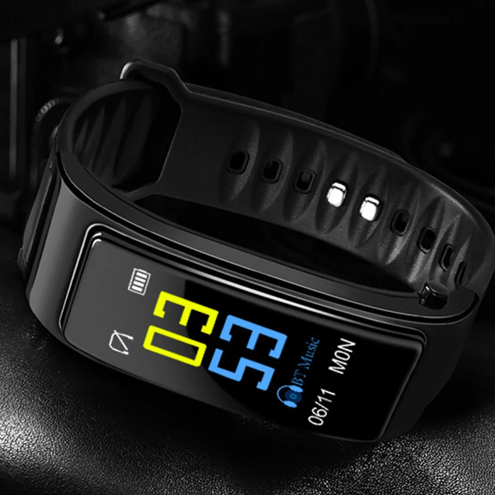 Y3plus монитор сердечного ритма умный Браслет модная bluetooth-гарнитура Съемный цветной экран Спортивный 2 в 1 Музыкальный Многофункциональный