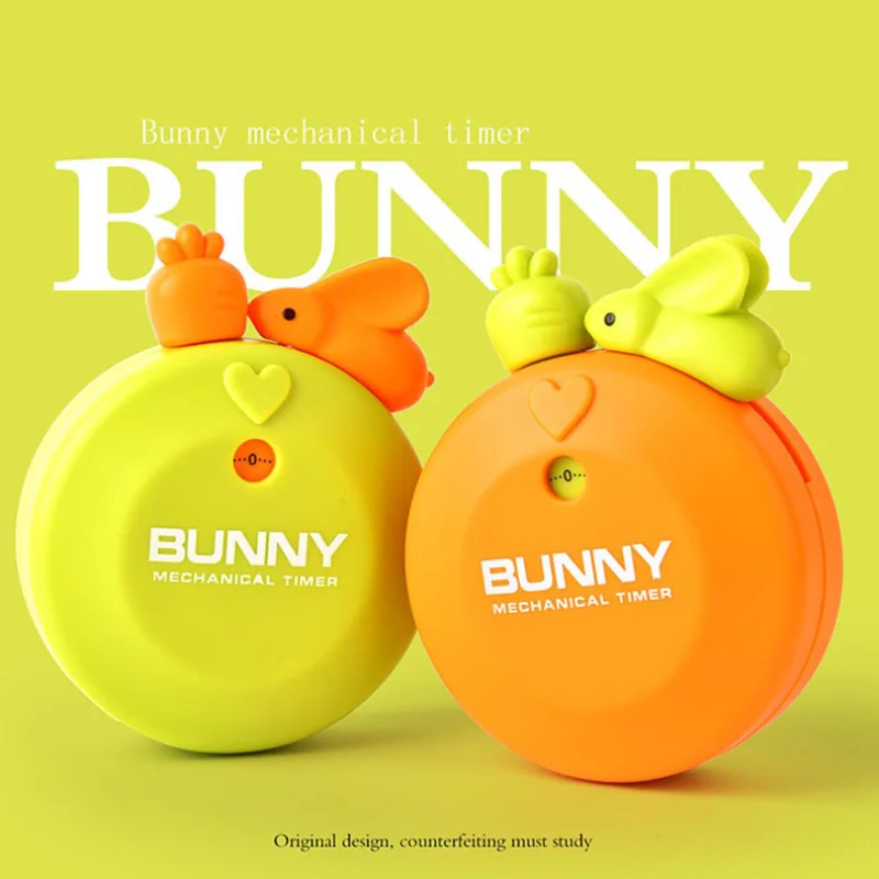 

Cartoon Animal 60 Minute Timer Rabbit Shape Easy Operate Kitchen Timer Cooking Baking Helper Kitchen Tools Home Decoration