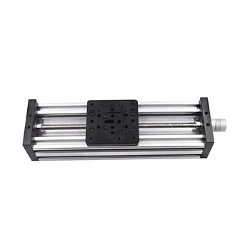 

3D Printer Z-Axis Lead Screw T8 Z Axis Diy C-Beam Cnc Sliding Table 150Mm Linear Actuator Bundle Kit,Black +Silver