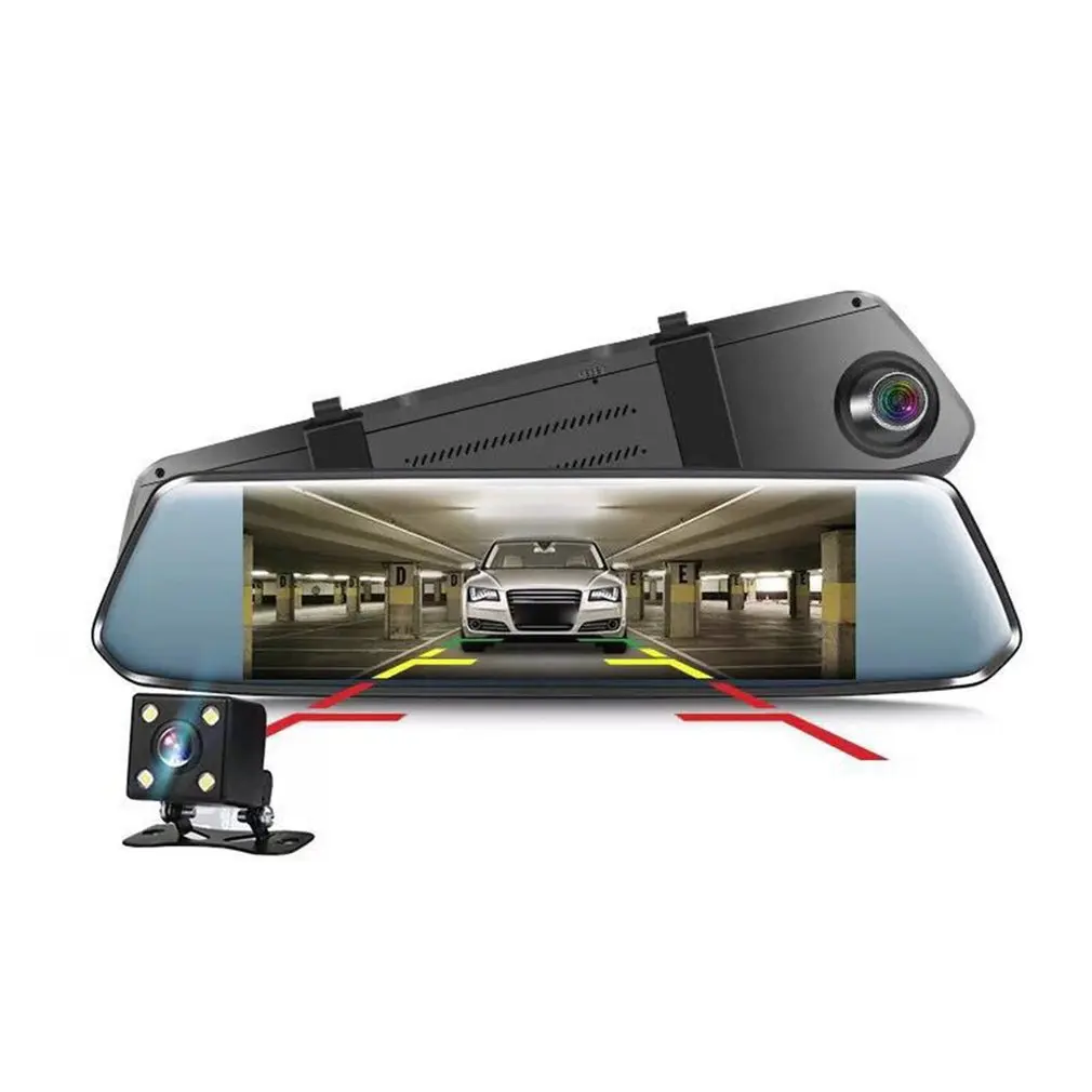 

7 Inch Driving Recorder Plastic With Touch Screen Function Hd 1080P Rear View Mirror Driving Recorder 1 Set