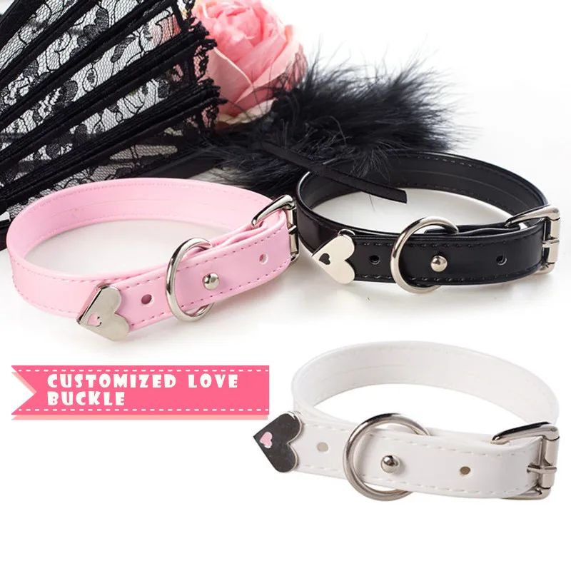 100% ручная работа SPunk сердце Заклепки Металл супер мягкий кожаный ошейник чокер