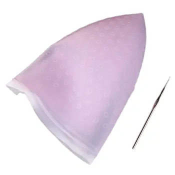 

Pro Salon Dye Silicone Cap Hair Salon Color Coloring Highlighting Reusable Set Frosting Tipping Dyeing Color Tools