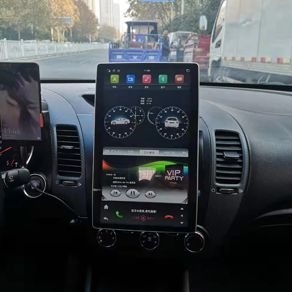 12 8 &quotPX6 Tesla стиль 100 ° вращающийся Экран 2 din Android 9 0 универсальный автомобильный DVD