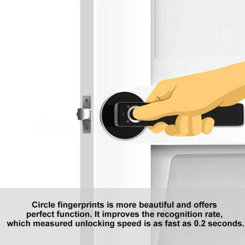

Stainless Steel Fingerprint Lock Smart Biometric Door Lock Home Security Locks Intelligent Door Lock With A Bag Of Screws