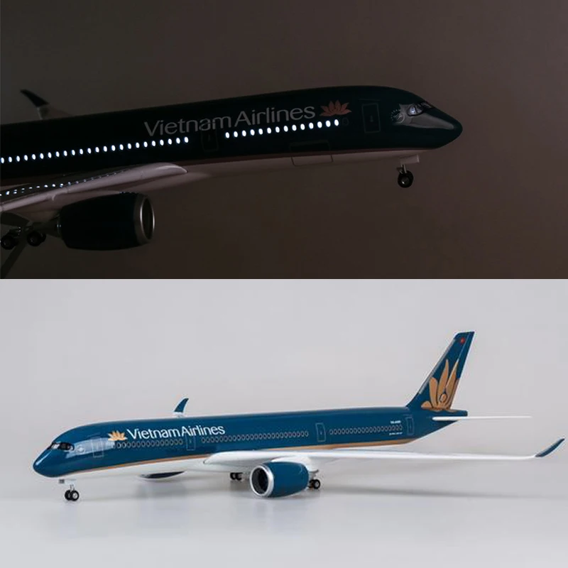 47 см 1/142 масштабная модель самолета Boeing B787 Vietnam Airlines A350 модель самолета с колесами-светильник для коллекции полимерных самолетов