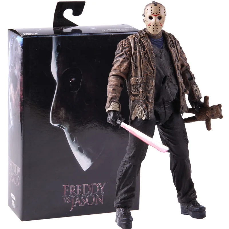 Freddy Vs Jason NECA фигурка из фильма ужасов Jason Voorhees фигурка из ПВХ Коллекционная модель игрушки - Цвет: with colorful box
