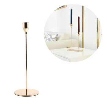 

Metal Candle Holder 1 Pcs European Metal Candle Holder Simple Golden Wedding Decorative Bar Party Living Room Home Decor