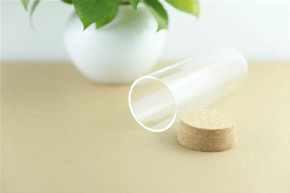 3pcslot 55150mm 240ml Thick Glass Bottle Cork Stopper Spice Bottles Container Jars Vials DIY Craft (2)