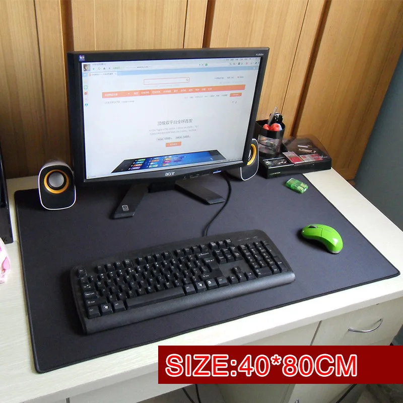  Mairuige brand Large Gaming Mouse Pad Red/Black Locking Edge Mousepad Mat Keyboard Mat Table Pad No