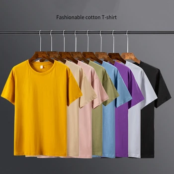 

ROX15-18 2020 Men's Short Sleeve Slim Causal T-shirt Young Men Pure Color Tee Shirt round Neck Top Tee T Shirt