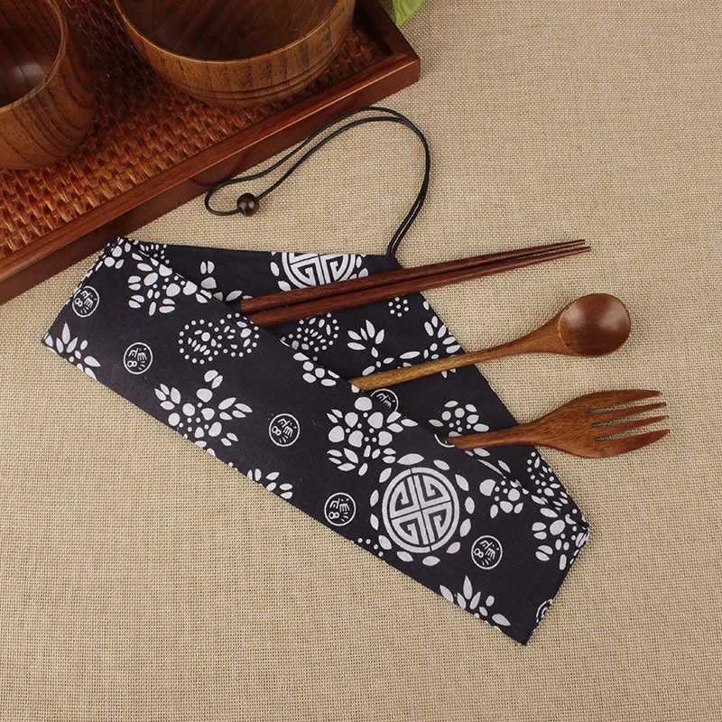 Креативный деревянный CHOPSTICKS набор ложка и вилка Экологически чистая длинная ручка деревянная посуда для ложки и палочек портативный день
