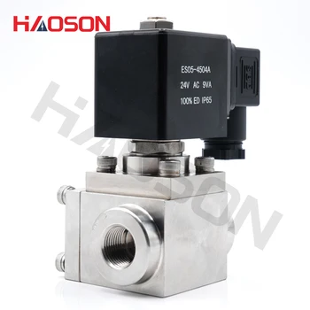 

304 Stainless Steel High Pressure Car Wash Solenoid Valve 0~300 Bar,Normally Closed Solenoid Valve 3/8"-1" NPT BSP 2 Way valve