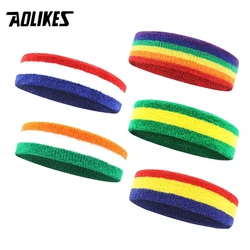 AOLIKES Fitness Running Cycling Sweatband Sweat Headband Men Women Elastic Breathable Yoga Hair Bands Head Sweat Bands