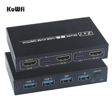 Gli accessori del Computer del porto del commutatore 2 di KVM di HD-MI per la condivisione di 2 PC una stampante 4K 30Hz HD-MI 1.4 HDCP 1.4 del Mouse della tastiera del Monitor