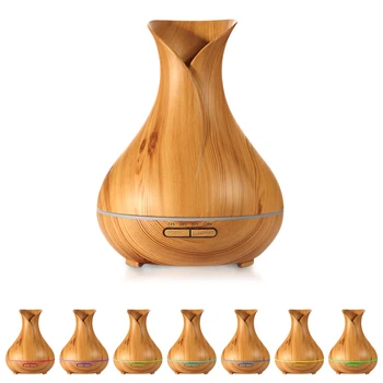 

Electric Aroma Air Diffuser Wood Ultrasonic Air Humidifier Essential oil Aromatherapy cool mist maker home Air Purifier 400ml
