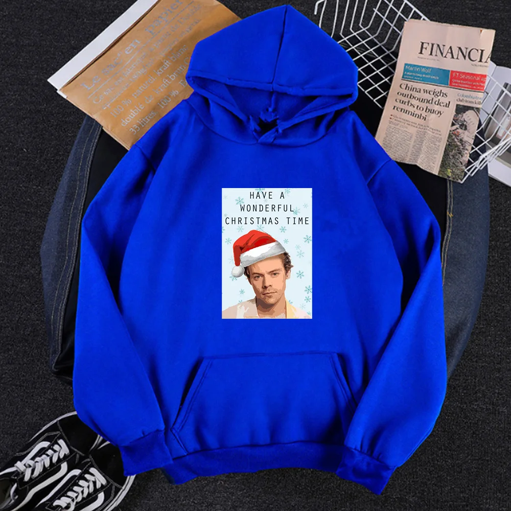 

Harry Styles Christmas Hoodies Women Harry Styles Winter Clothes Women Have A Wonder Christmas Time Printing Sweatshirt