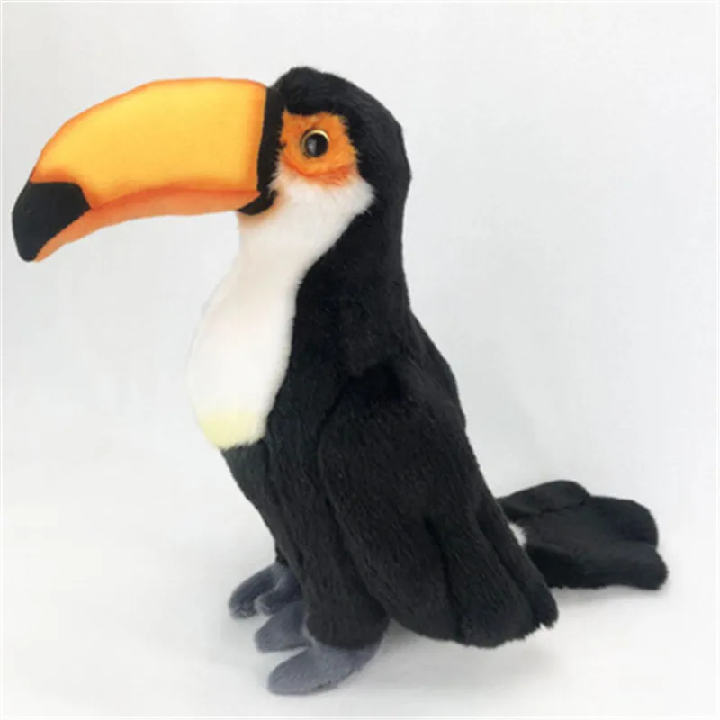 30cm Simulation Toucan Bird Plush Toys Real Lifelike Birds Soft Stuffed Animals Dolls Kids Birthday New Year Xmas Gift (5)