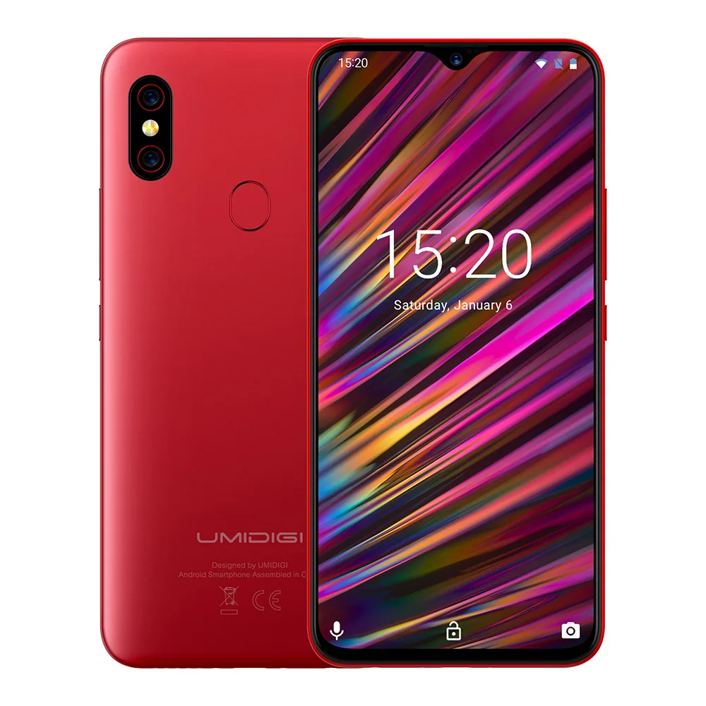 UMIDIGI F1 Android 9,0 128 Гб rom 4 Гб ram 6," FHD Helio P60 5150 мАч большая батарея 18 Вт Быстрая зарядка 16 Мп+ 8 Мп восьмиядерный смартфон