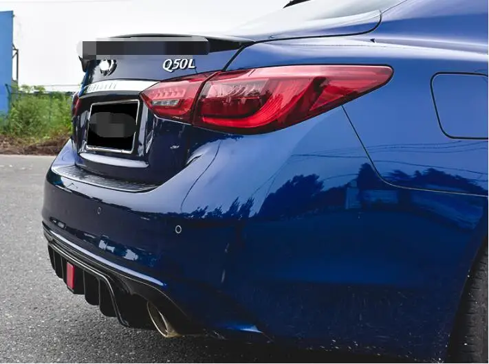 Задний спойлер для Q50 2018 2019 ABS задний бампер диффузор Infiniti Q50L|Спойлеры и крылья| |