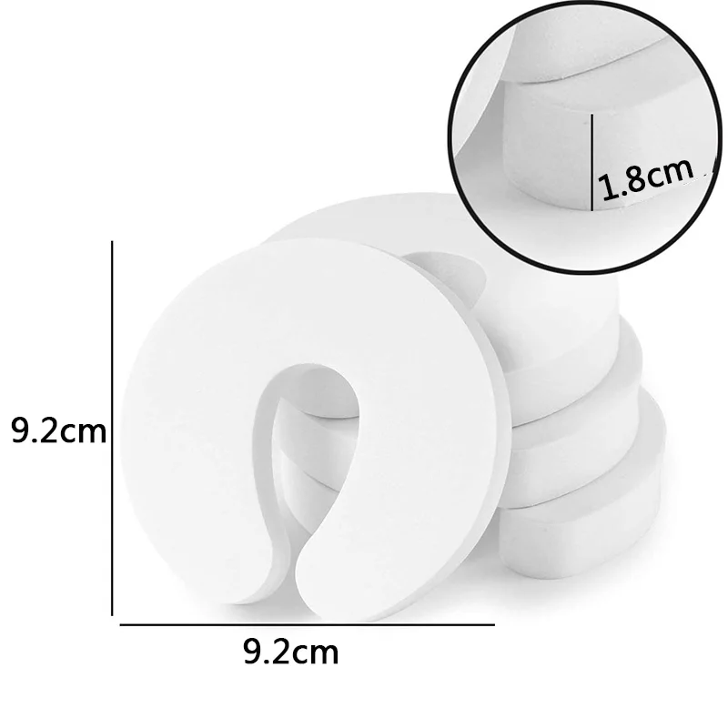 4Pcs Soft Foam Door Stopper Protection Baby Safety Keeps Doors From Slamming Prevents Finger Pinch Injuries Finger Protector