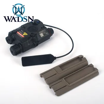 

WADSN Airsoft LA-5 PEQ15 Red Dot IR Laser LED Tactical Flashlight UHP with TD Scar Pocket Panel Remote Switch Rail Pads Kit