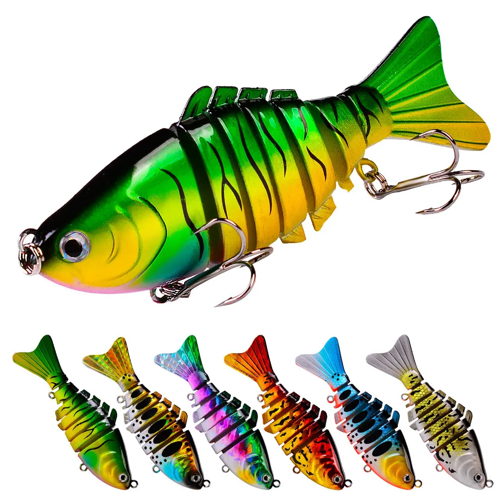 

9.5cm/15g Multi Jointed Fishing Lures Hard Bait Lifelike Crankbait Wobbler for Fish 7 Segments Swimbait Artificial Fishing Lure