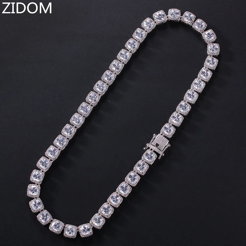 Мужская цепочка с подвеской в виде хип хопа 1 ряд полностью циркон 18i 24 дюймовые