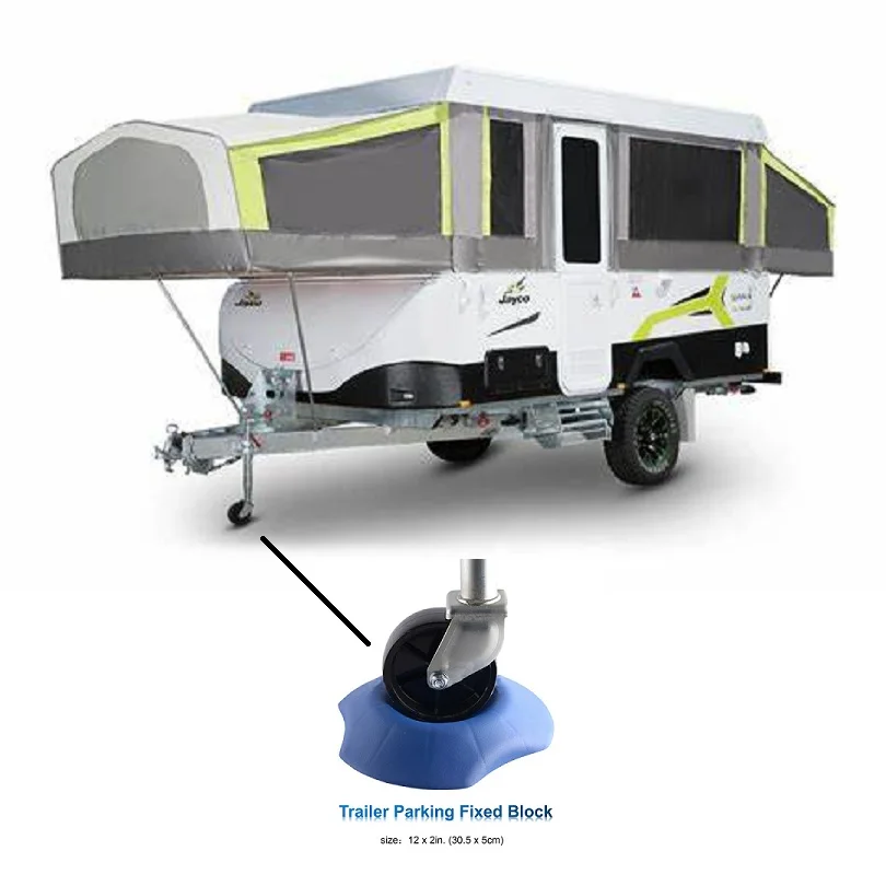Trailer Parking Fixed Block Camper Anti Skid/Tire Stopper RVs 5 Wheel Caravan Outdoor Parking Tool 30.5x5cm