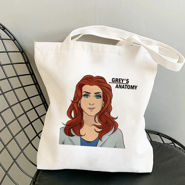 Shopper Bag Tote Bags Greys Anatomy You're My Person Ullzang Hip Hop Hipster Cartoon Shopping Bags Fashion Eco Pacakge Hand Bag H-42
