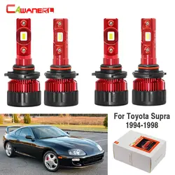 Cawanerl для Toyota Supra 1994 1995 1996 1997 1998 Автомобильный светодиодный свет ближний свет Дальний свет 9000LM белый 6000K 12V 4 предмета в комплекте