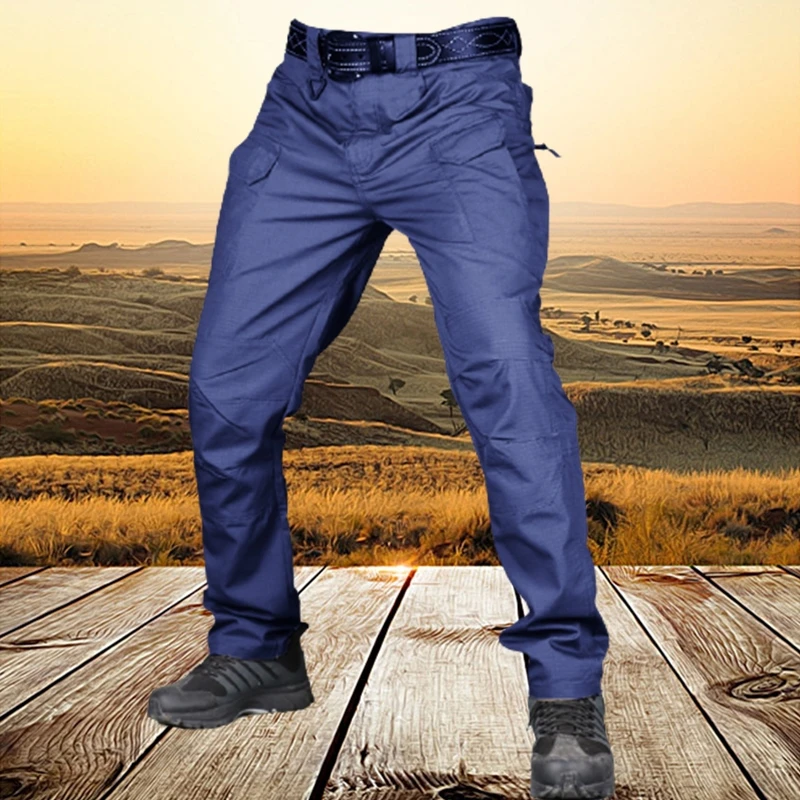 Men's Tactical Cargo Pants Elastic Multi Pocket Outdoor Casual Pants Military Army Combat Trousers  Sweatpants Plus Size 6XL