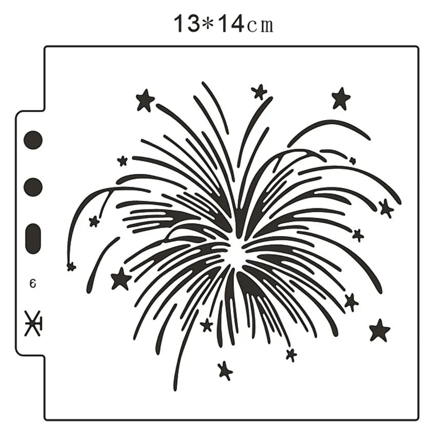 Wholesale Fireworks shield DIY cake scrapbook stencils hollow Embellishments printing lace ruler Valentine's Day | Дом и сад