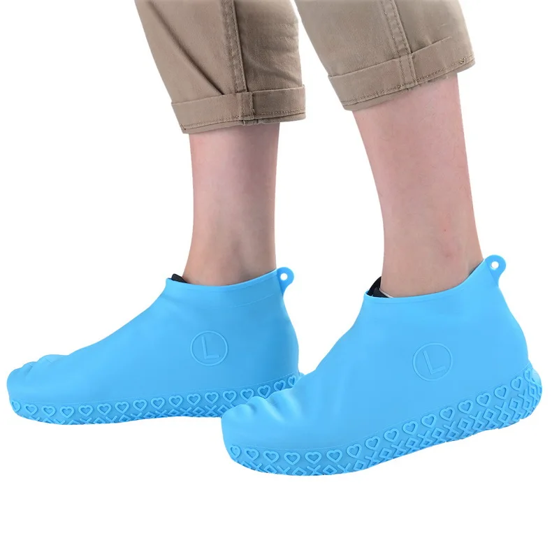 MoneRffi Силиконовая накладка покрытие на обувь от дождя аксессуары для кемпинга обувь водонепроницаемая крышка многоразовая Нескользящая водонепроницаемая обувь