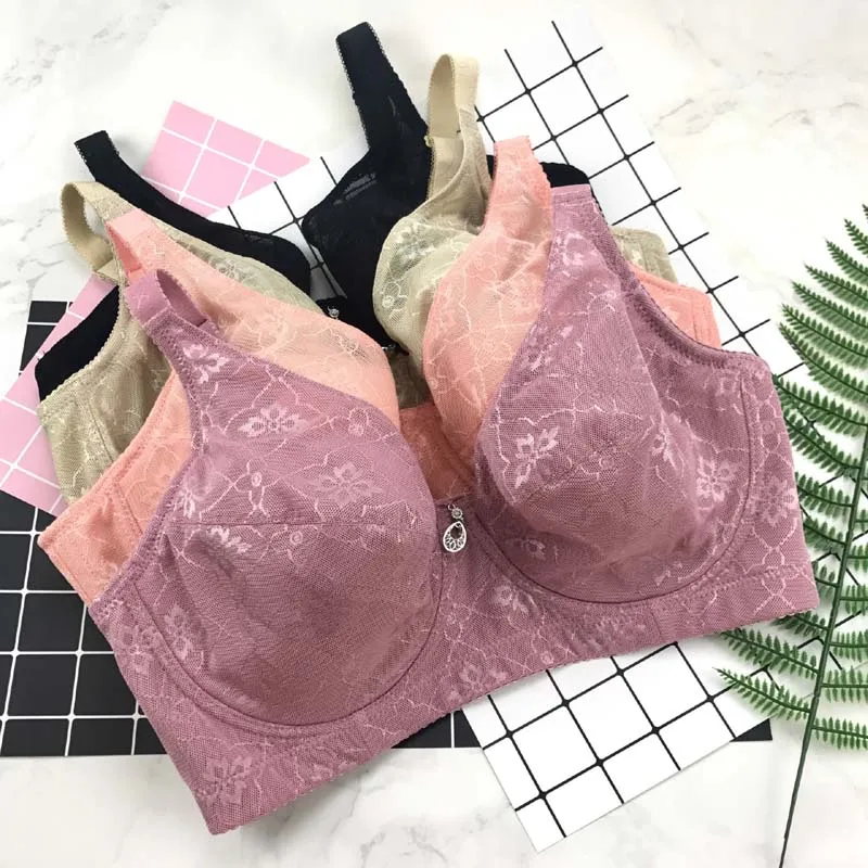 

Tops Big Size Women bra 36-48 C D E F G Cup deep V Plus Size Vest bra Full Cup Body Shaping Underwear Large Breast vs bras C3203