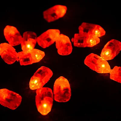 50 шт./упак. светодиодный шар светильник светящиеся флэш-шариковые лампы для бумажный фонарь воздушный шар День Рождения украшения мини мяч C1338 c - Цвет: Red light