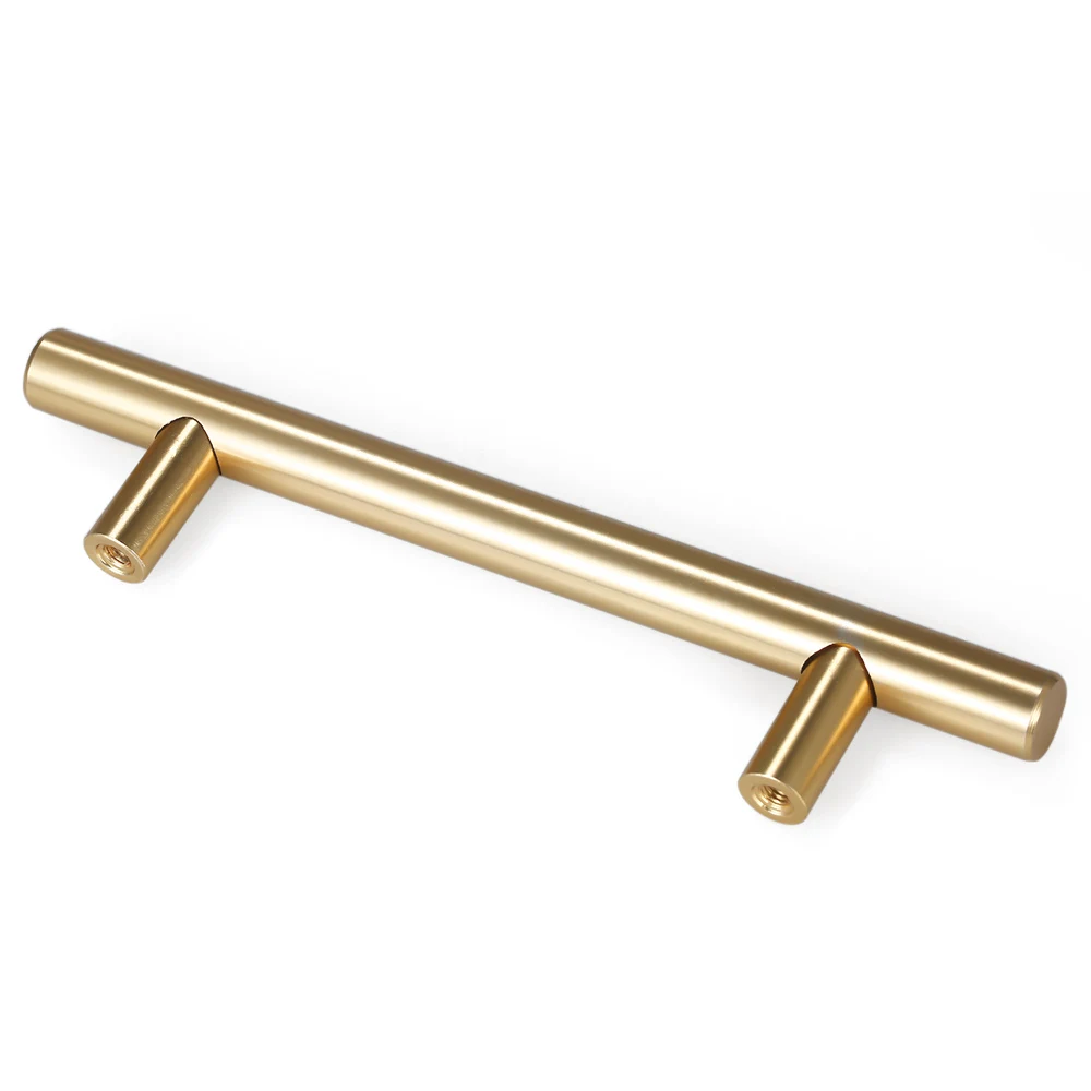 

T-Bar Magnificent Cabinet Handles 96mm 128mm 160mm Hardware Brass Handle Pull Drawer Knobs Furniture Door Knob Drawer Handle