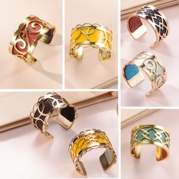 

Legenstar Bijoux Bague Argent Femme Homme Interchangeable Leather love Ring Stainless Steel Rings For Women And Men Jewelry 2019