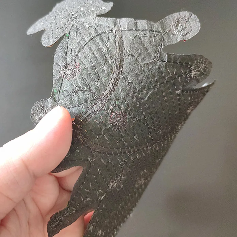 24CM Christmas Tree Patch Diy Clothes Stickers Green Sequins Large Biker Badge Iron On Patches For Clothing Strange Things