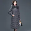 Long Slim Fur Coat Hooded Winter Down Coat Heavy Jacket Thick Warm Oversize Cotton Padded Wadded Parkas Outwear ► Photo 2/6