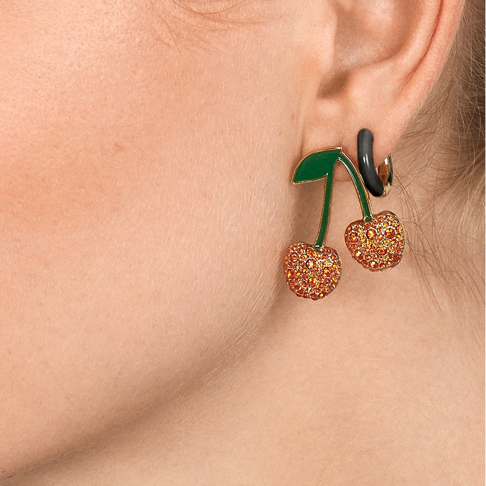 Newest Trendy Ear Hoops Earrings for Women Luxury Enamel Small Circle Round Huggie Earrings Maxi Gold Brincos Jewelry Gifts