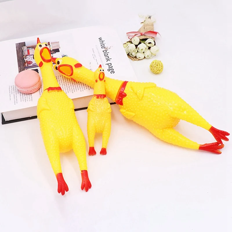 Забавный желтый кричащий цыпленок игрушки для детей творческие практичные шутки хитрые игрушечные домашние питомцы игрушки