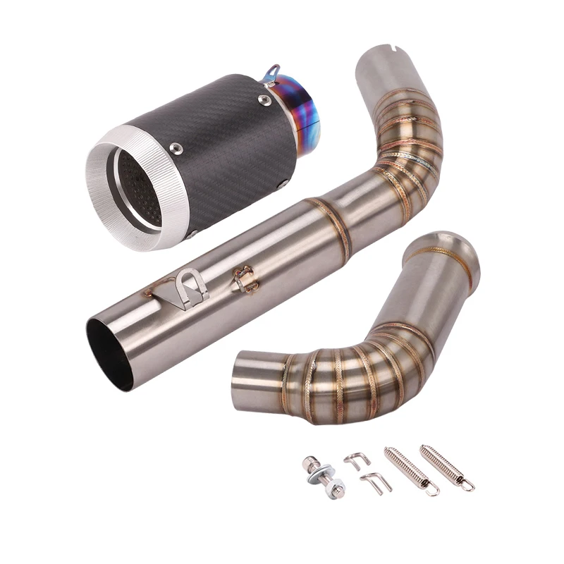 Slip On Motorcycle Exhaust Middle Link Pipe And 60mm Muffler Exhaust System Modified For Super Duke R 2014-2016 - Image 4