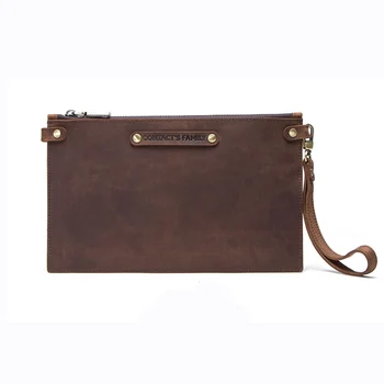 

For Ipad Mini 5 Protective Case Vintage 100% Leather 7.9 "Wrist Zipper Anti Falling Flat for Apple ipad Mini Leather Cover