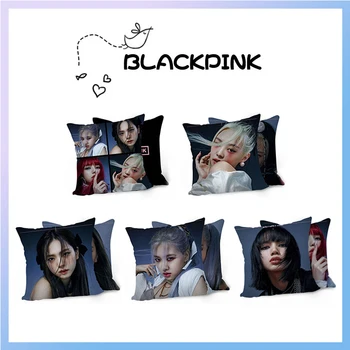 

Kpop BLACKPINK <How You Like That> Poster Double-side Pillow JENNIE JISOO LISA ROSE Printing Sofa Cushion PP Cotton Car Cushion