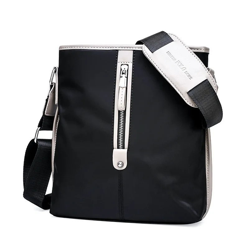 

Nylon Waterproof Single-shoulder Bag Men's Trendy Bag Oxford Cloth Wear-Resistant Men Casual Oblique Bag Men's Verticle Solid Co