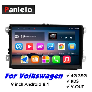 

S9 Pro 9 Inch For Volkswagen Android 8.1 Car Stereo 2 Din 4GB RAM 32GB ROM Android Quad Core 9" GPS Navigation Radio For Passat