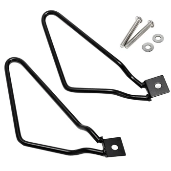 

Motorcycle Saddlebags Saddle Bags Brackets Support For Harley-Davidson Sportster 883 Iron XL883N Dyna Bob Fxdf Softail V-Rod Caf