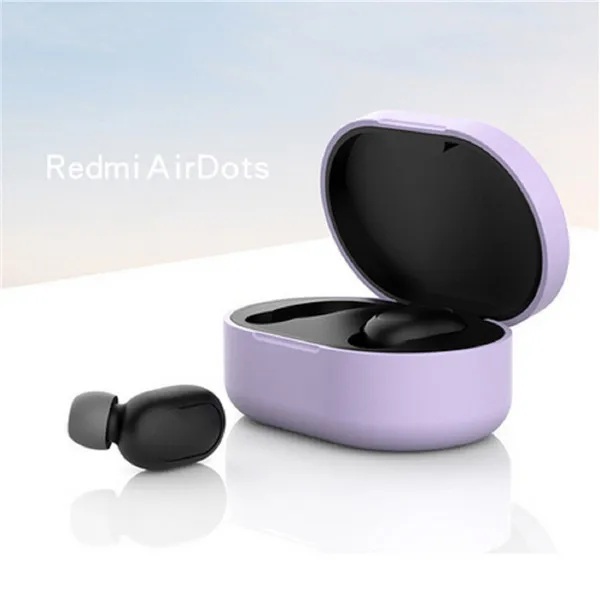 1 шт. Xiaomi Redmi TWS Airdots гарнитура наушники защитный чехол Чехол створчатый защитный чехол - Цвет: A