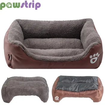 

9 Colors Soft Warm Dog Bed Waterproof Bottom Cat Bed Winter Puppy Kennel Pet Beds Sofa For Large Dogs Pitbull cama para cachorro