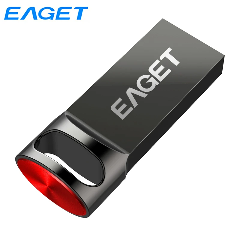 

Eaget USB 3.0 Flash Drive 128GB 64G 32G 16GB High Speed Waterproof U Disk Pen Drive With Key Ring Loop Capless Memory Stick U81